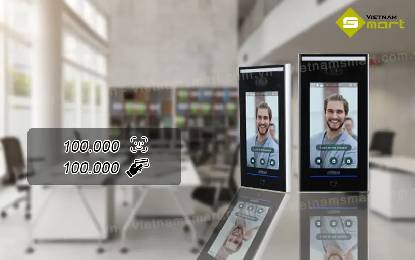 Máy chấm công khuôn mặt Dahua DHI-ASI7213X Dung lượng máy chấm công Dahua DHI-ASI7213X