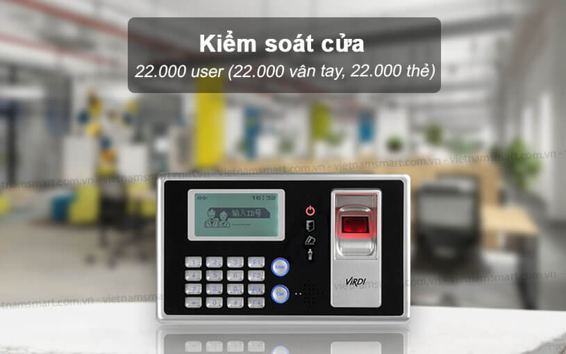 VIRDI AC-4000 quản lý 22.000 users