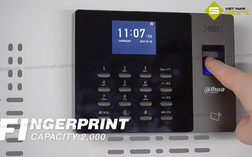 Máy chấm công vân tay Dahua ASA1222GL ASA1222GL lưu trữ tới 2000 vân tay