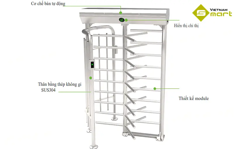 Cửa lồng xoay ZKTeco FHT2300 Giới thiệu về cửa lồng xoay ZKTeco FHT2300
