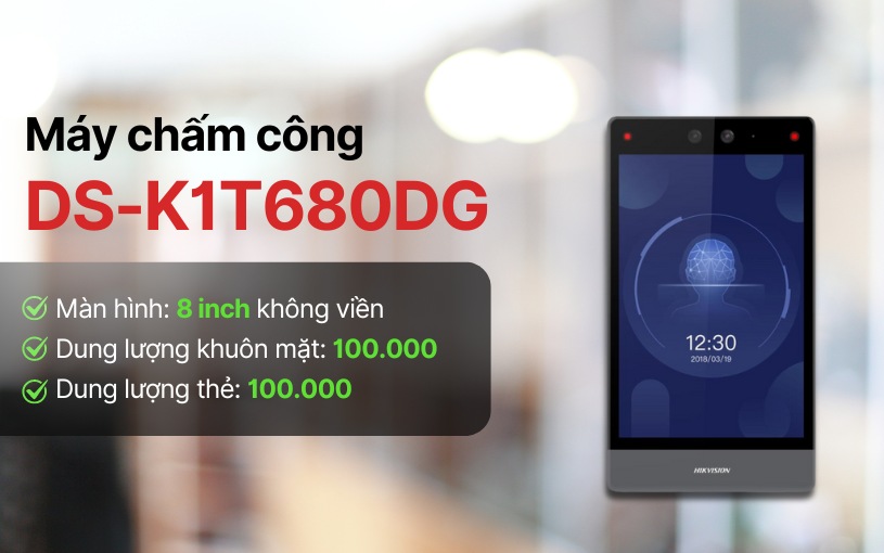 Giới thiệu mẫu máy chấm công khuôn mặt DS-K1T680D-E1