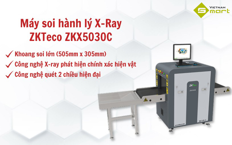 Máy soi hành lý X-Ray ZKTeco ZKX5030C Giới thiệu máy soi hành lý X-ray ZKTeco ZKX5030C
