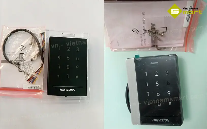 Đầu đọc thẻ Hikvision DS-K1102MK Ảnh thực tế đầu đọc thẻ mifare DS-K1102MK