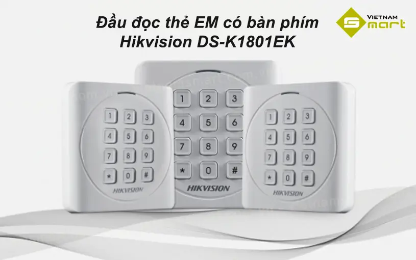 Đầu đọc thẻ EM Hikvision DS-K1801EK Đầu đọc thẻ Hikvision DS-K1801EK tăng cường bảo mật an ninh cho hệ thống kiểm soát truy cập