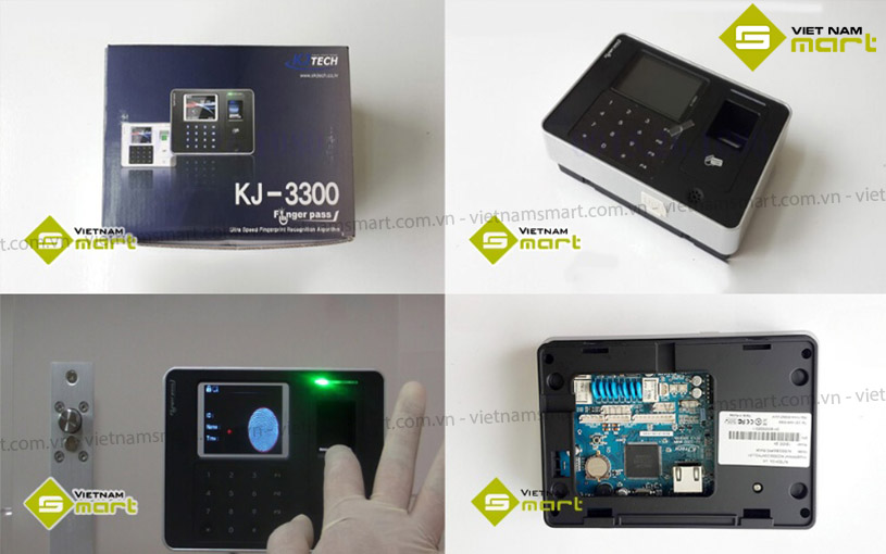 Máy chấm công vân tay KJTech KJ-3300 Một số hình ảnh khác của máy chấm công KJ3300