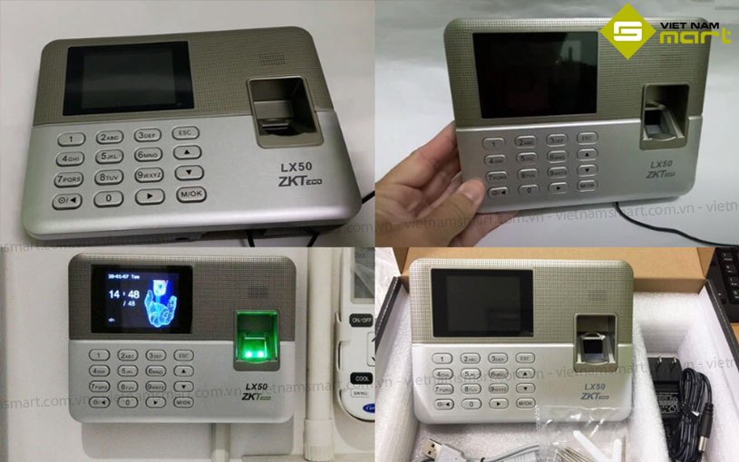 Máy chấm công vân tay ZKTeco LX50 Một số hình ảnh chi tiết của model LX50