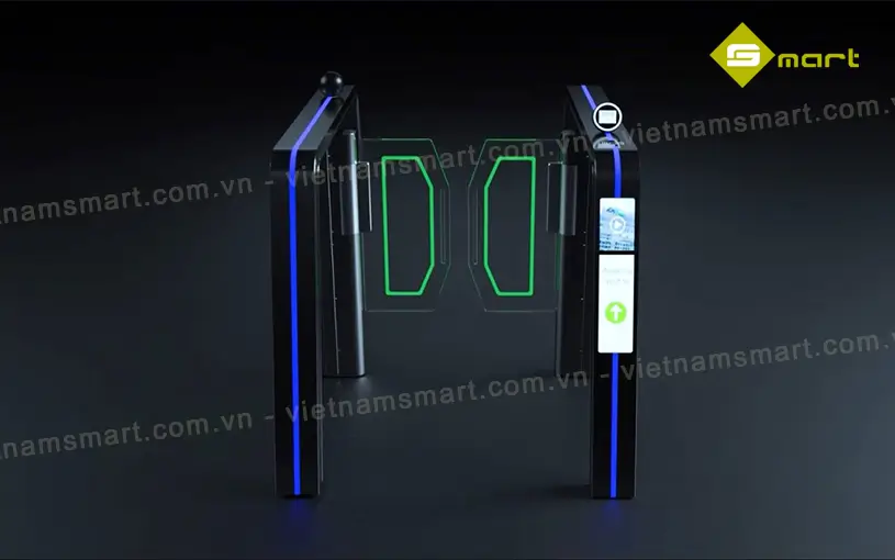 Hình ảnh thực tế của cổng swing barrier ZKTeco SBTL9022