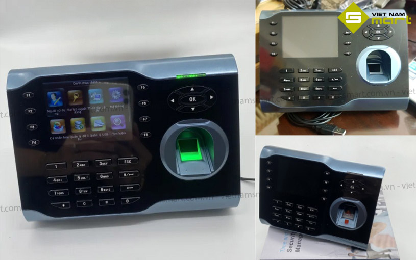 Máy chấm công vân tay Ronald Jack 9900C Một số hình ảnh thực tế của máy chấm công vân tay RJ-9900C