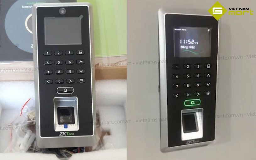 Một số hình ảnh thực tế của model chấm công ZK F21 Lite