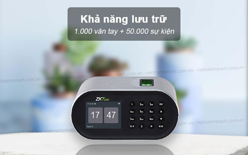 Khả năng lưu trữ của model chấm công ZKTeco D1