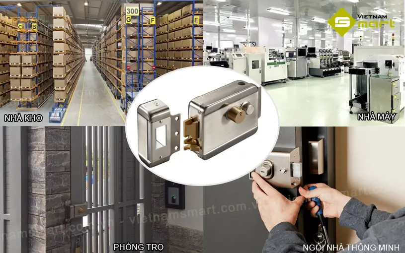 Khóa chốt cửa điện từ ABK-703B-S1 được ứng dụng phổ biến