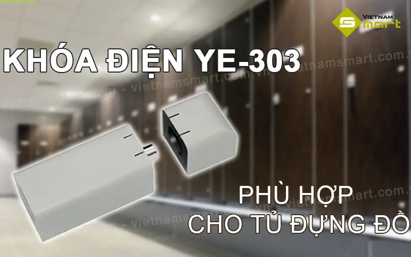 Khóa điện Yli YE-303 lắp cho tủ đựng đồ