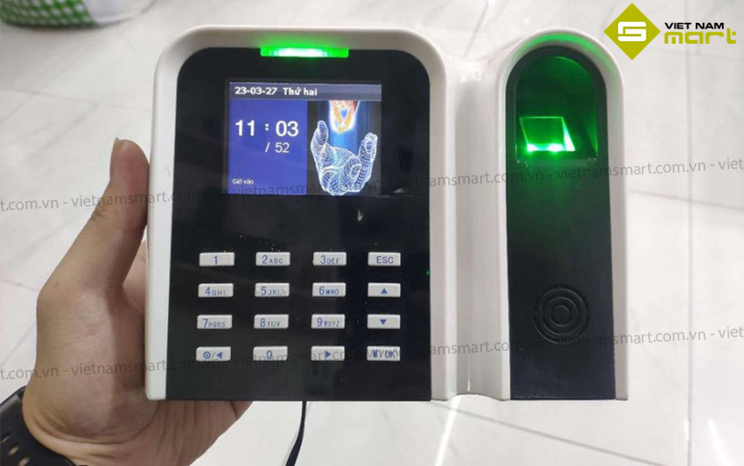 Máy chấm công vân tay GiGaTa T9 Mẫu máy chấm công vân tay Gigata T9