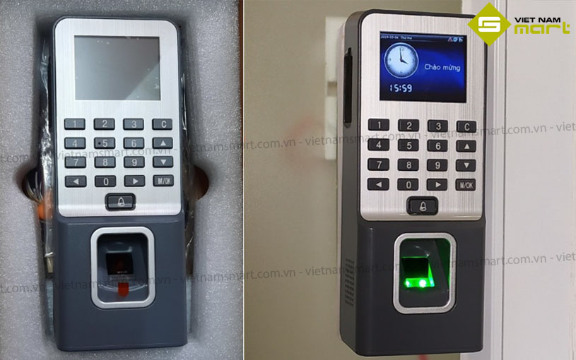 Máy chấm công vân tay MITA F09 Mẫu máy chấm công bàng vân tay Mita F09