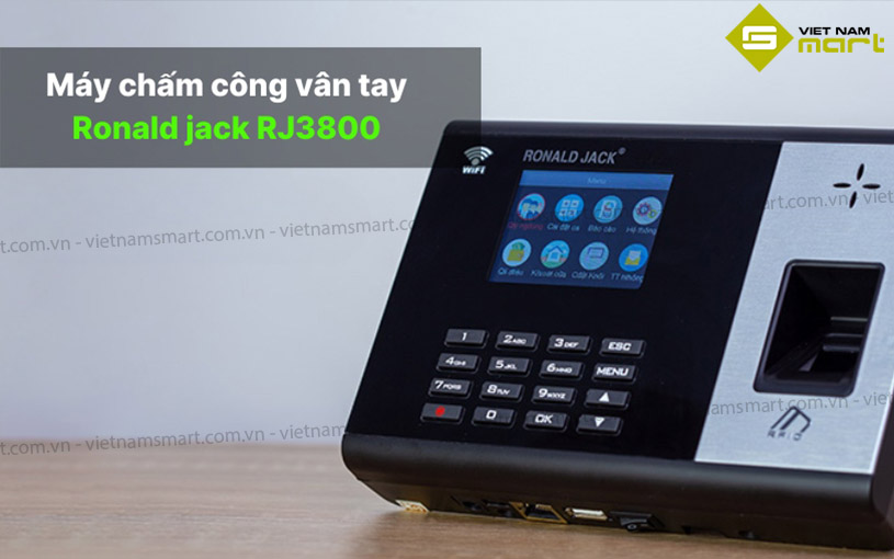 Giới thiệu máy chấm công vân tay Ronald Jack R3800