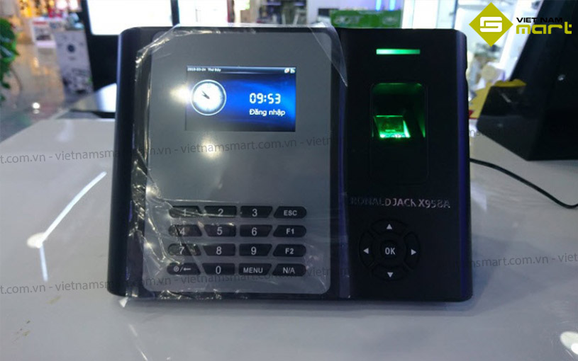 Mẫu máy chấm công vân tay Ronald Jack X958A