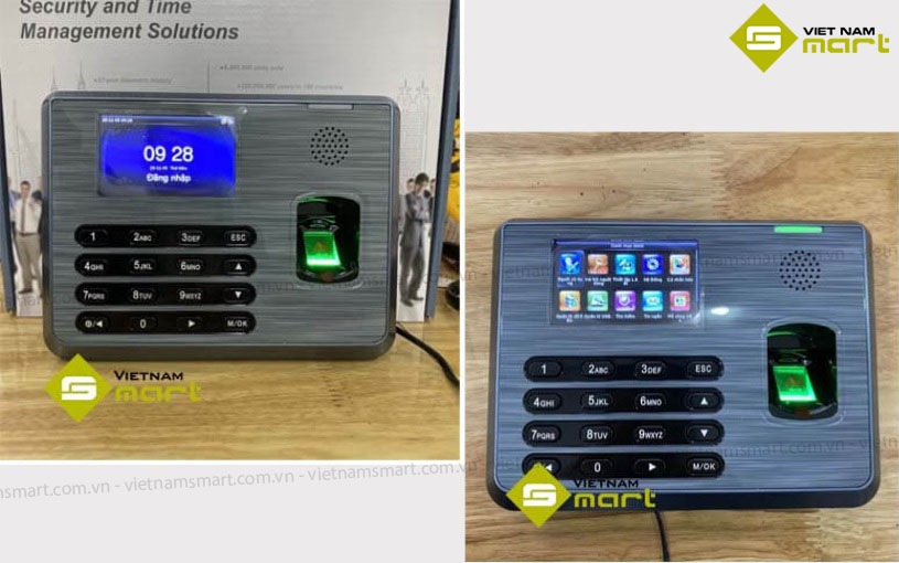 Máy chấm công vân tay thẻ ZKTeco UA400 UA400 ZK có thiết kế nhỏ gọn