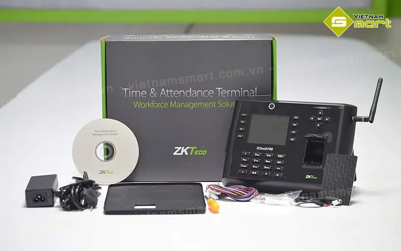 Trọn bộ sản phẩm máy chấm công iClock 700