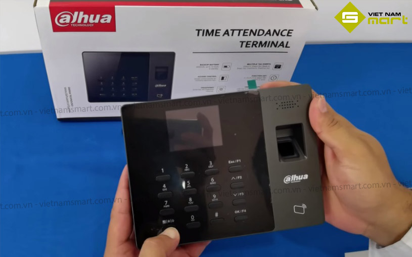 Máy chấm công vân tay Dahua ASA1222GL-D Mở hộp máy chấm công Dahua ASA1222GL-D