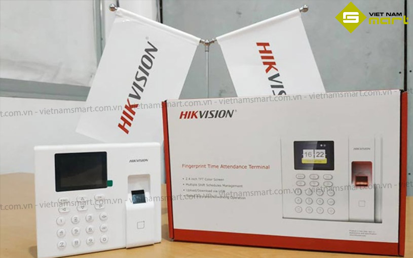 Máy chấm công vân tay và thẻ Mifare Hikvision DS-K1A8503MF