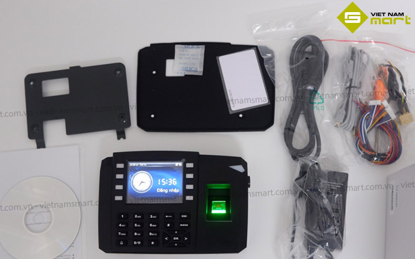 Máy chấm công vân tay thẻ Ronald Jack TFT 600 Mở hộp máy chấm công vân tay Ronald Jack TFT600