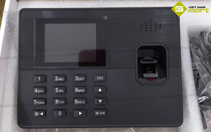 Máy chấm công vân tay Ronald Jack RJ-818 Mở hộp máy chấm công Ronald Jack RJ818
