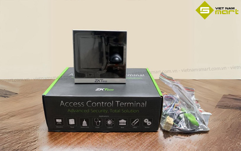 Máy chấm công vân tay ZKTeco SF400ID Mở hộp model ZK SF400ID mới tại VietnamSmart
