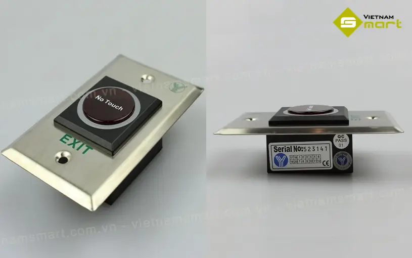 Ảnh thực tế của nút nhấn exit mở cửa ISK840A