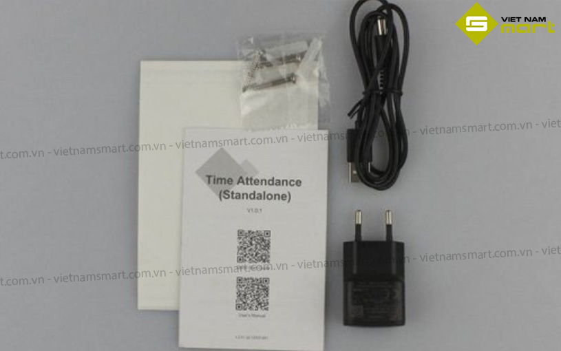 Máy chấm công vân tay Dahua ASA1222E Các phụ kiện đi kèm máy chấm công ASA1222E