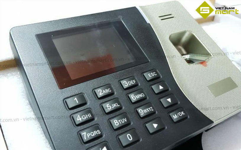 Máy chấm công vân tay Ronald Jack RJ3030 Thiết bị chấm công văn phòng Ronald Jack RJ-3030 trang bị bàn phím nổi