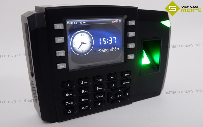 Máy chấm công vân tay thẻ Ronald Jack TFT 600 TFT 600 có màn hình sắc nét, phím nổi dễ thao tác