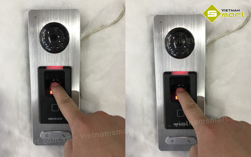 Thiết bị kiểm soát truy cập video đọc vân tay DS-K1T500SF