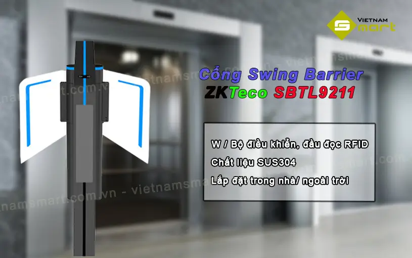 Tinh năng của cổng Swing barrier ZKTeco SBTL9211