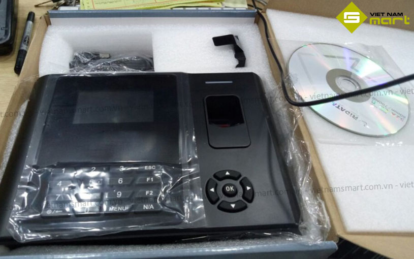 Máy chấm công vân tay GiGaTa 879 Trọn bộ máy chấm công vân tay Gigata-879