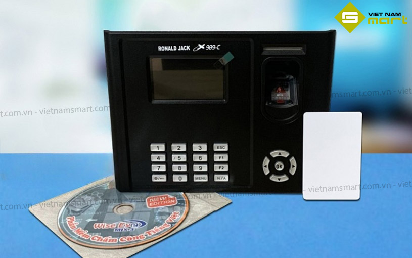Trọn bộ máy chấm công dấu vân tay X989C