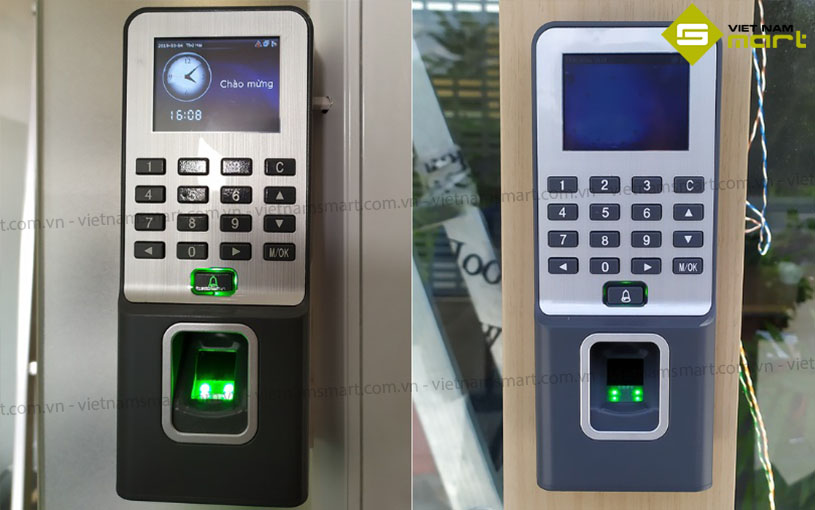 Máy chấm công vân tay MITA F09 Lắp đặt máy chấm công MITA F09 trong thực tế