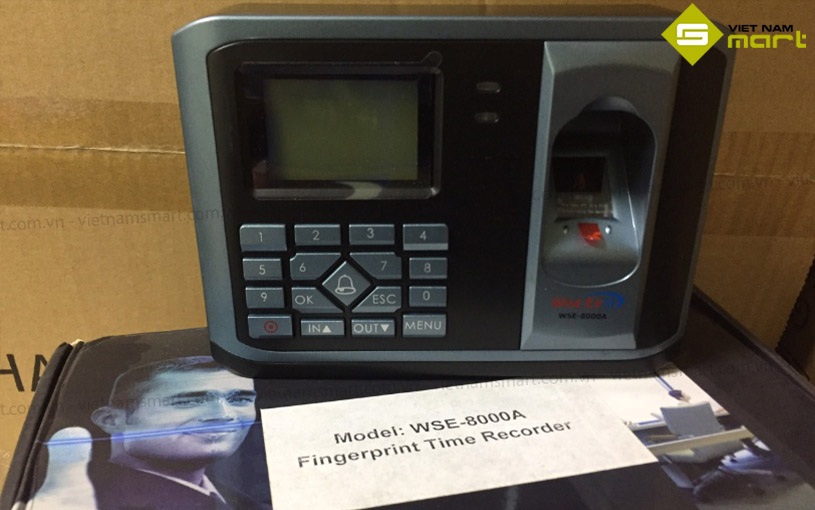 Máy chấm công vân tay WISE EYE WSE-8000A WSE-8000A Wise Eye được bảo hành 12 tháng