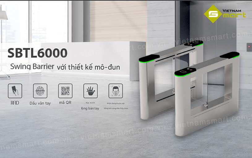 Cổng swing barrier ZKTeco SBTL6000 Giới thiệu về cổng tự động swing barrier SBTL6000