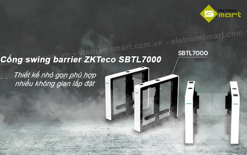 Cổng swing barrier ZKTeco SBTL7000 Tổng quan về cổng swing barrier ZKTeco SBTL7000