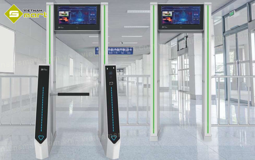 Cổng dò kim loại tích hợp cổng xoay an ninh ZKTeco ZK-MD6000 Giới thiệu về cổng dò kim loại ZKTeco ZK-MD6000 thế hệ mới nhất hiện nay
