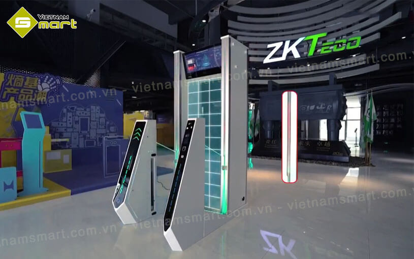 Cổng dò kim loại tích hợp cổng xoay an ninh ZKTeco ZK-MD6000 VietnamSmart cung cấp model cổng dò ZKTeco ZK-MD6000 chính hãng