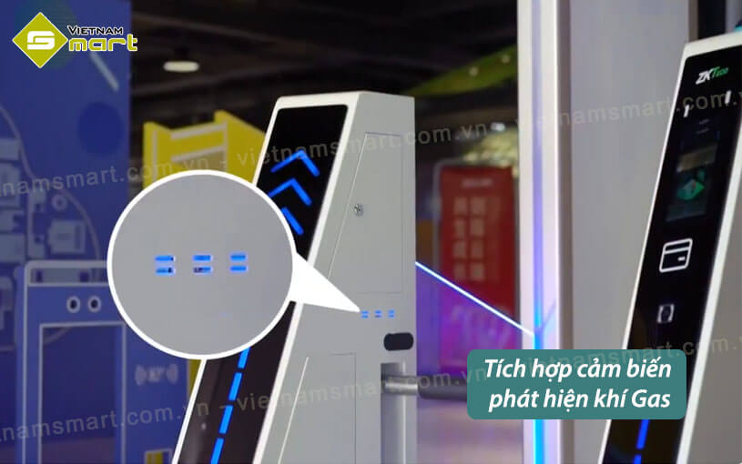 Cổng dò kim loại tích hợp cổng xoay an ninh ZKTeco ZK-MD6000 Tính năng nổi bật rất hiện đại cổng dò kim loại ZKTeco ZK-MD6000