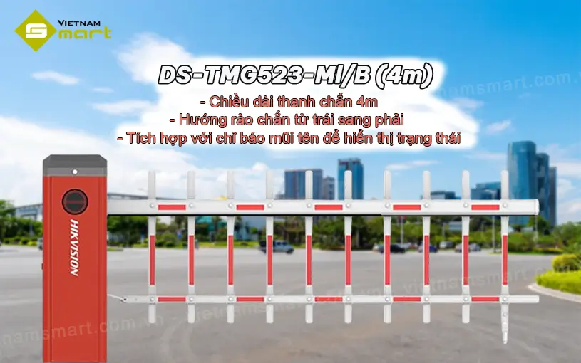 Barrier hàng rào Hikvision DS-TMG523-ML/B (4m) Barrier tự động DS-TMG523-ML/B (4m) phiên bảo hàng rào