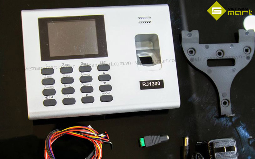 Máy chấm công vân tay Ronald Jack RJ1300 Giới thiệu máy chấm công Ronald Jack RJ1300 và các phụ kiện