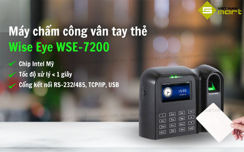 Giới thiệu máy chấm công Wise Eye WSE7200