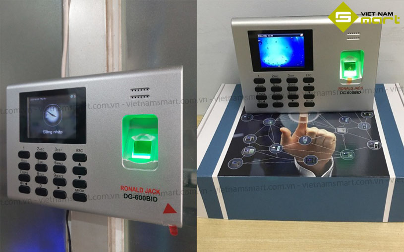 Máy chấm công vân tay Ronald Jack DG600BID Một số hình ảnh khác của mẫu máy chấm vân tay DG-600BID