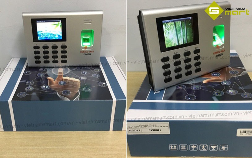 Máy chấm công vân tay Ronald Jack D900G Một số hình ảnh thực tế của Ronald Jack D900 G