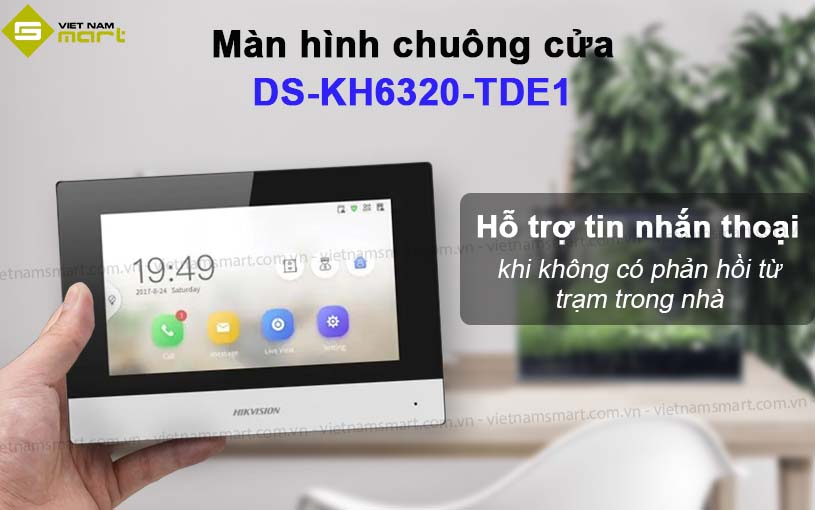 Giới thiệu tính năng của màn hình chuông cửa Hikvision DS-KH6320-TDE1