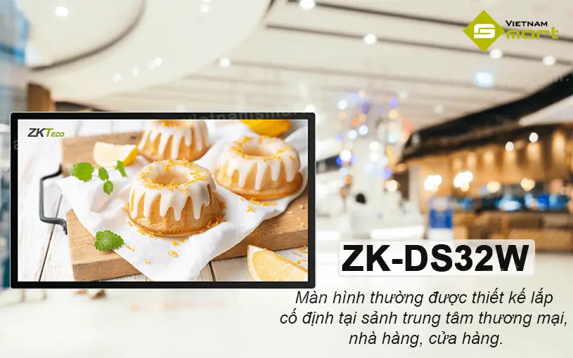Màn hình quảng cáo ZK-DS32W được ứng dụng phổ biến