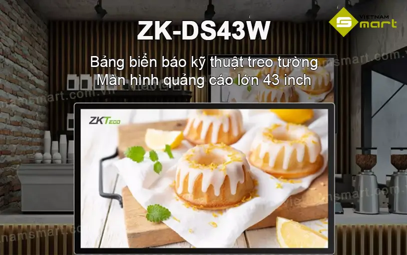 Giới thiệu về màn hình quảng cáo ZKTeco ZK-DS43W